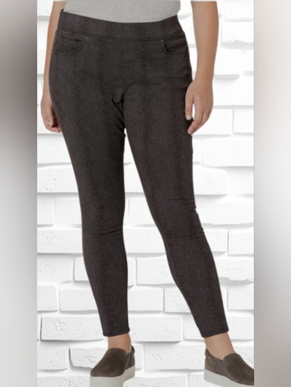 Levi's Black/Grey Snake-Print Pullon Leggings size 24
